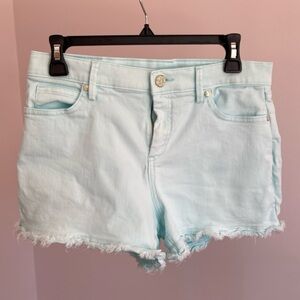 Lilly Pulitzer South Ocean High Rise Shorts Whisper Blue Size 8